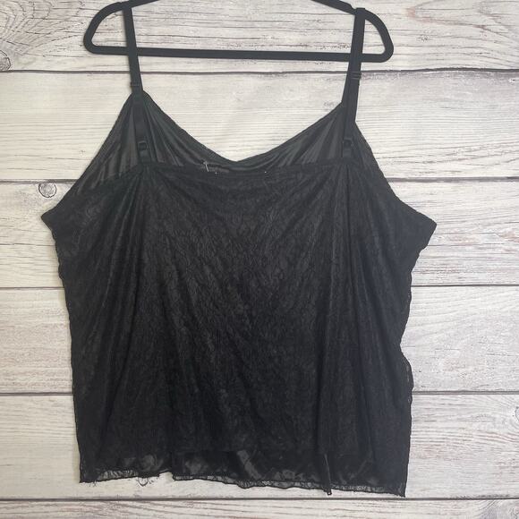 Cato Lace Cami Size 26/28W Babydoll Tank Top Black Bella Coquette Crochet Witchy - Picture 5 of 14